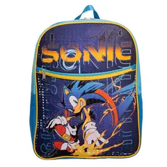 SONIC - Mochila Escolar Niño Over Power Azul