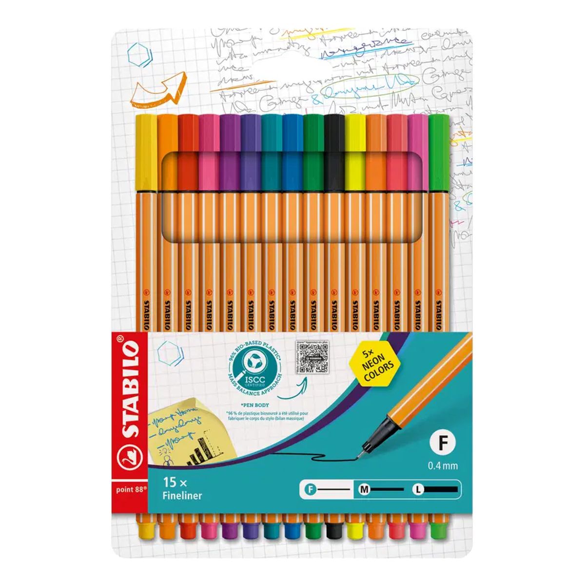 STABILO - Set 15 Rotulador De Punta Fina Stabilo