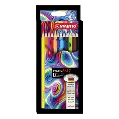 STABILO - Set 12 Lápices Colores Swans Arty Stabilio