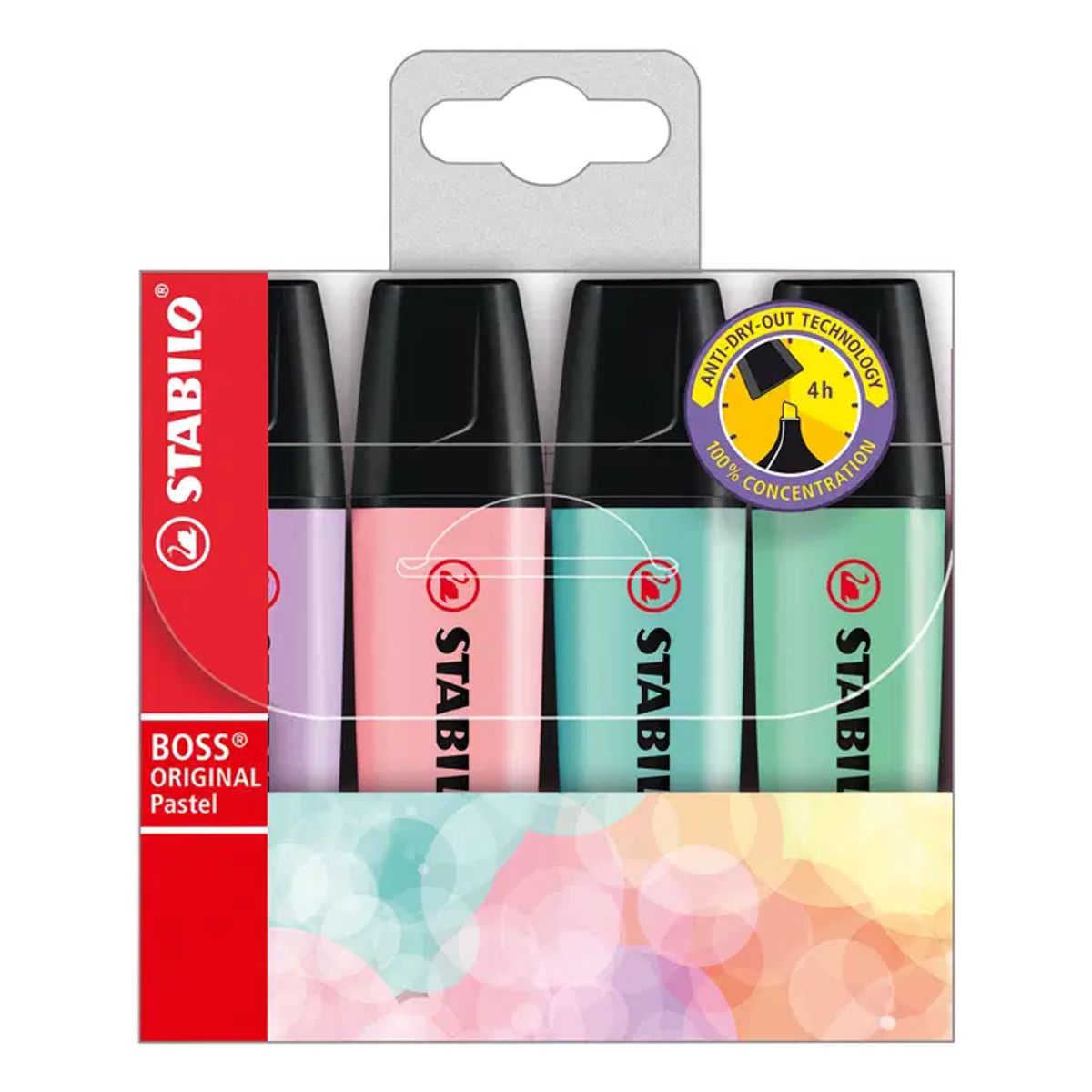 STABILO - Set 4 Destacadores Stabilo Boss Original Pastel