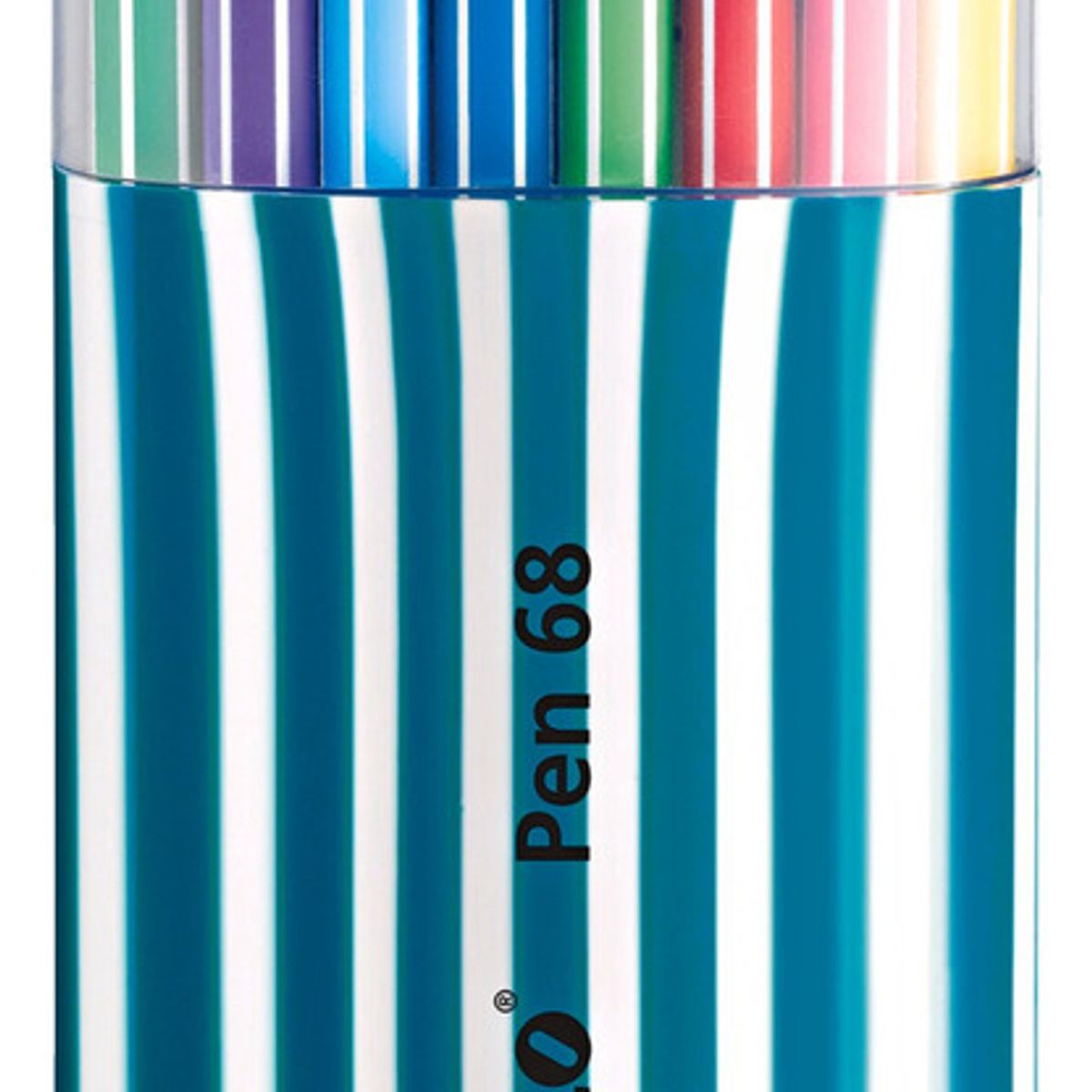 STABILO - Set De 20 Marcadores Stabilo Pen 68 Zebrui Estuche Turquesa