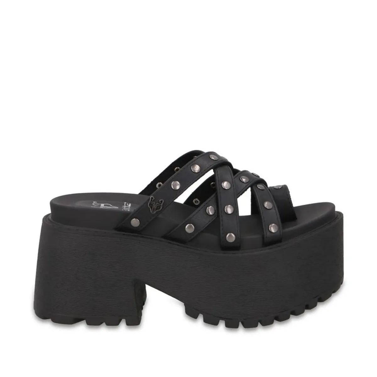 GOTTA - Sandalia Plataforma Negra Mujer 1567F