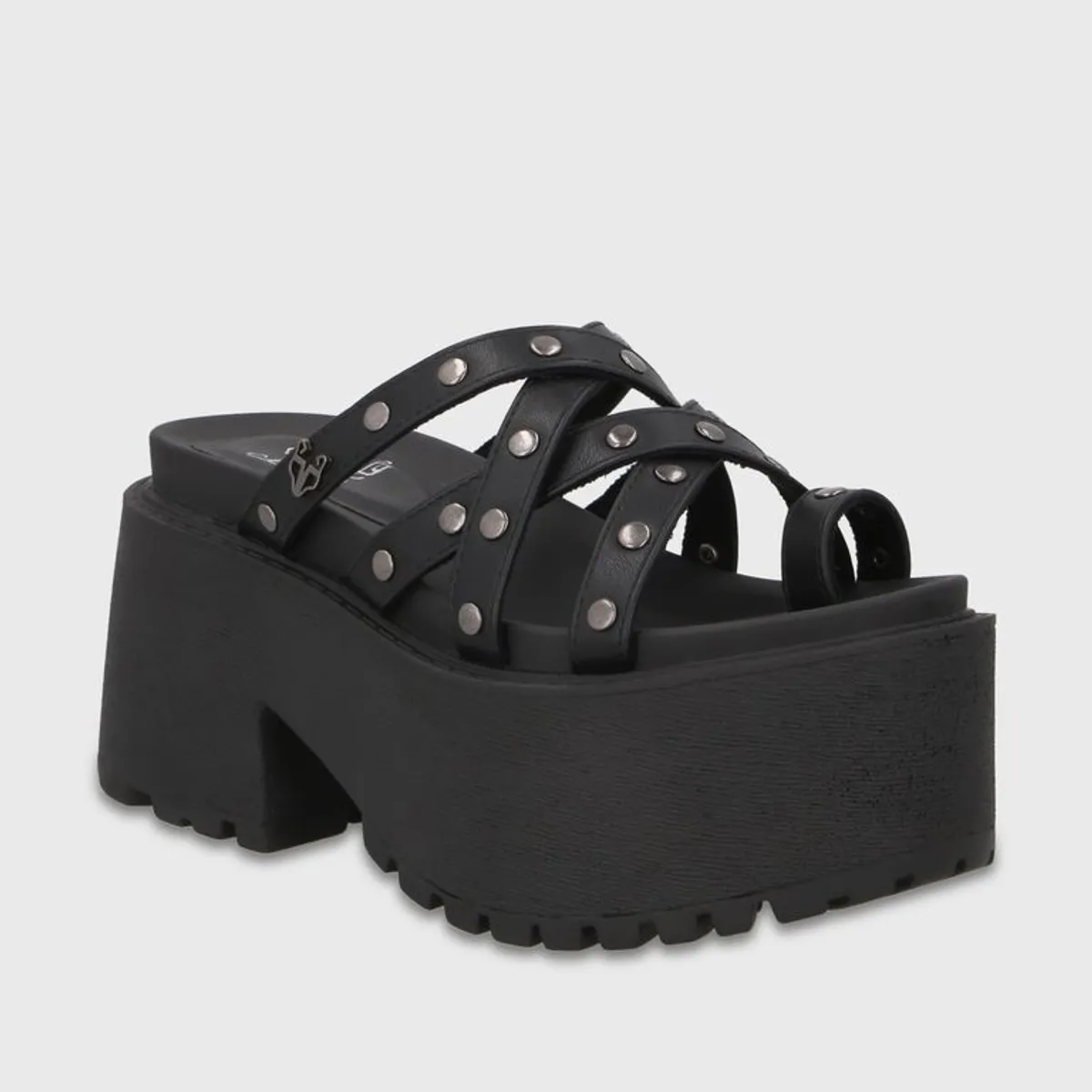 GOTTA - Sandalia Plataforma Negra Mujer 1567F
