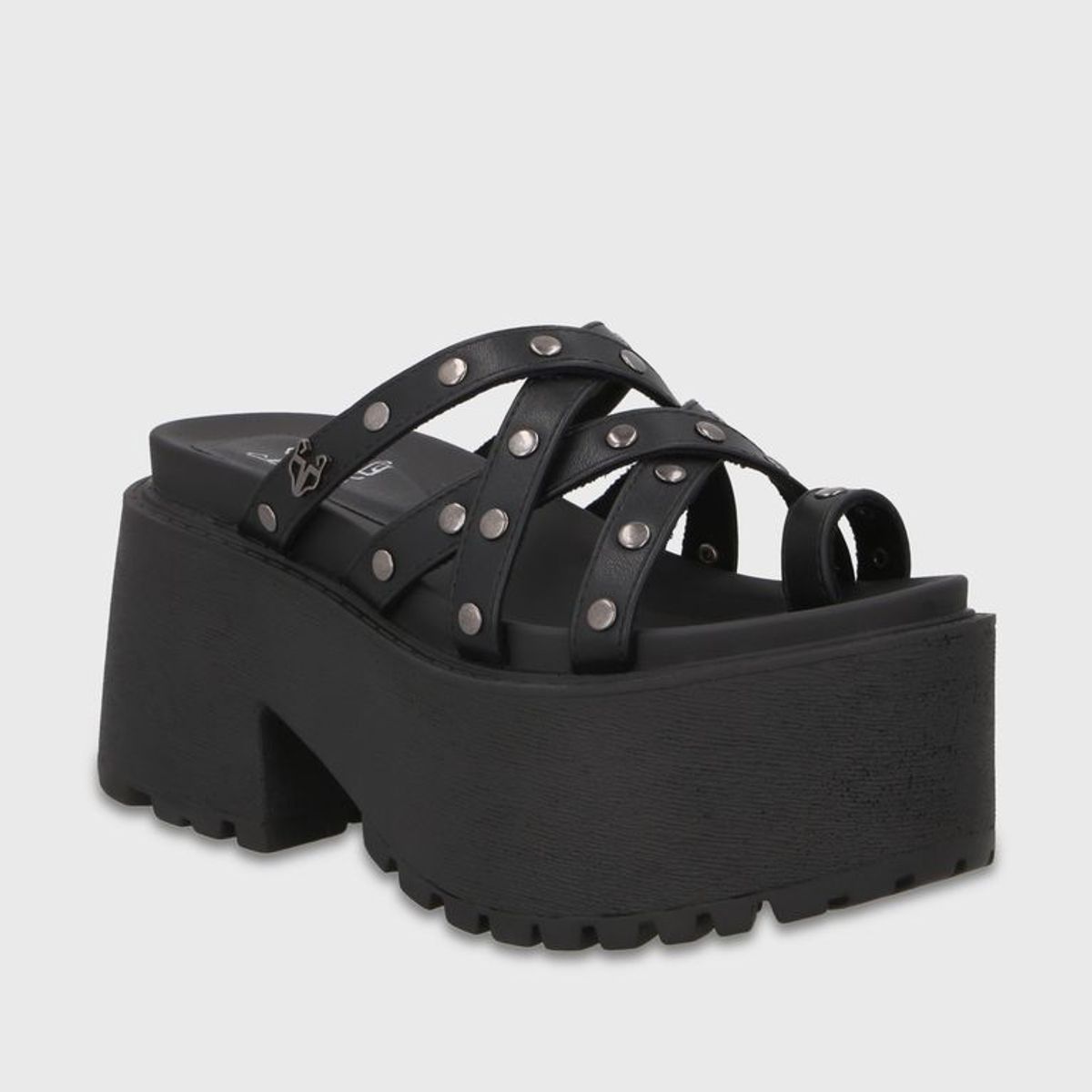GOTTA - Sandalia Plataforma Negra Mujer 1567F