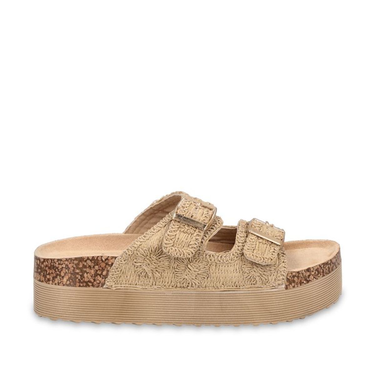 GOTTA - Sandalia Plataforma Beige Mujer 65951