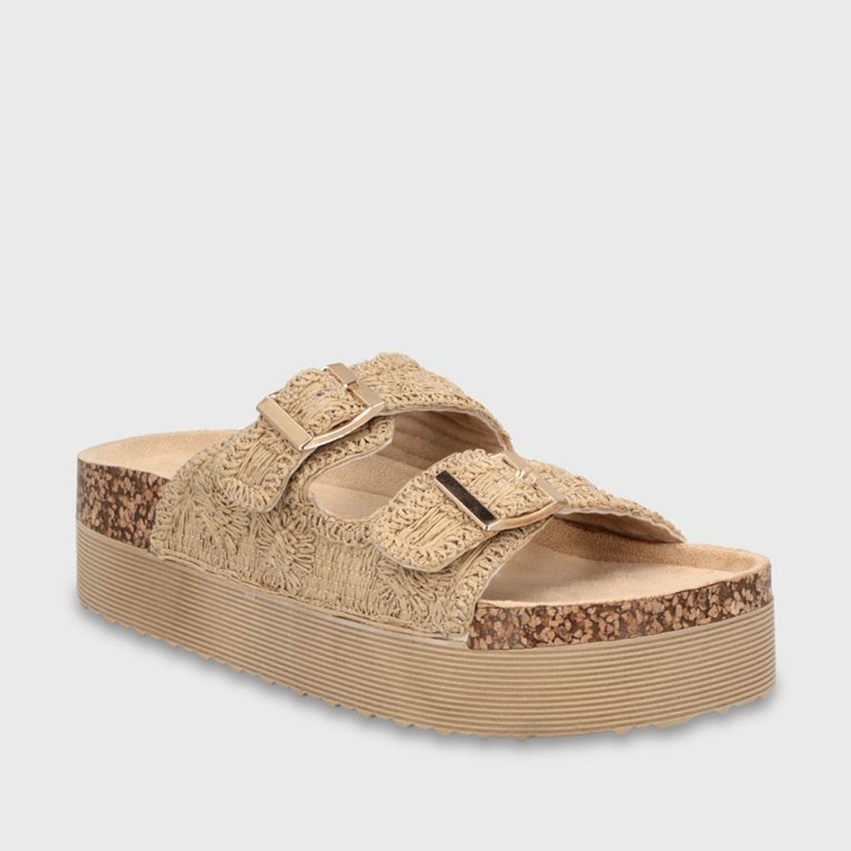 GOTTA - Sandalia Plataforma Beige Mujer 65951