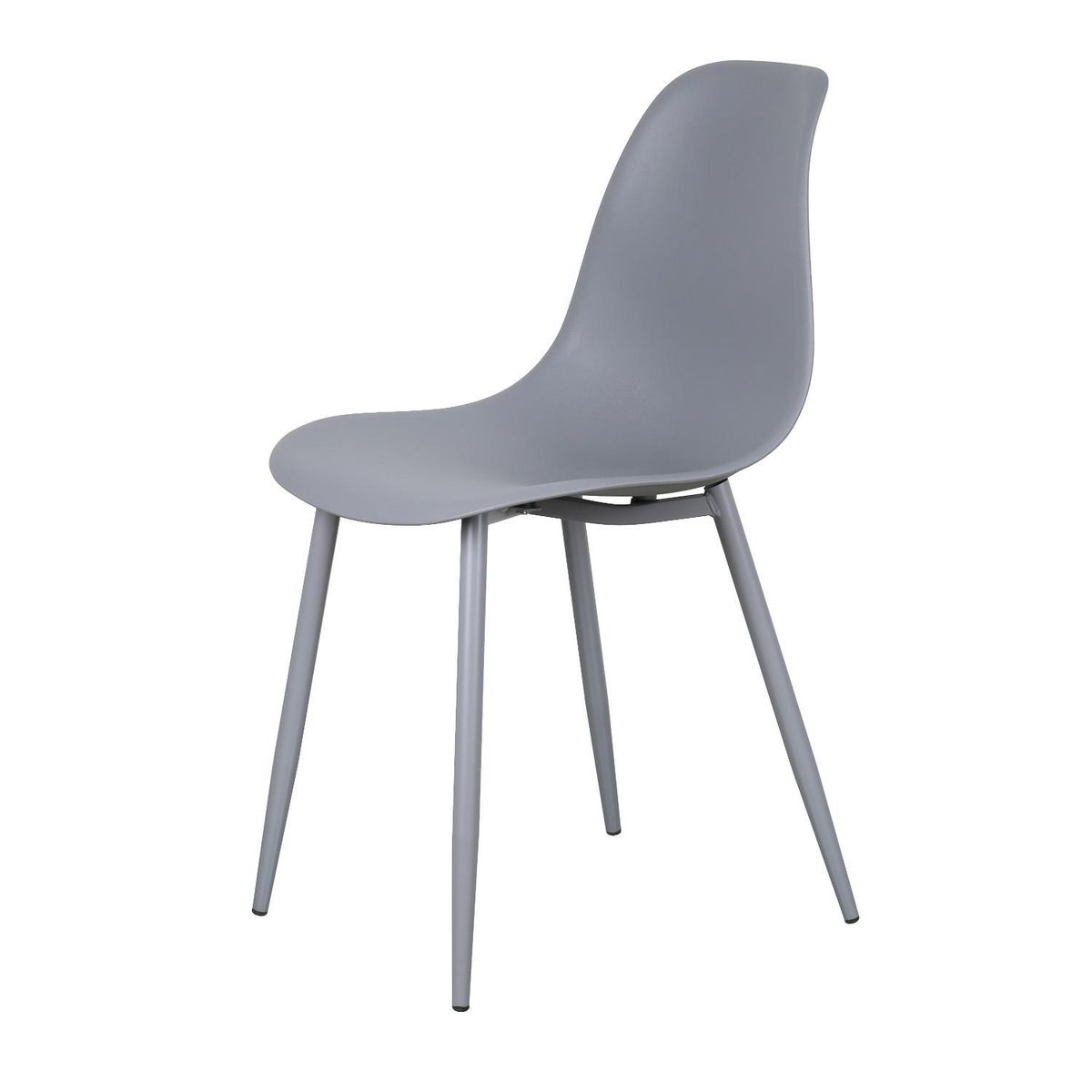 ESCANDINAVIA - Silla Deco Plastico Patas Metálicas Igor 45*53*83 Gris