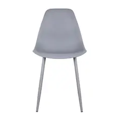 ESCANDINAVIA - Silla Deco Plastico Patas Metálicas Igor 45*53*83 Gris