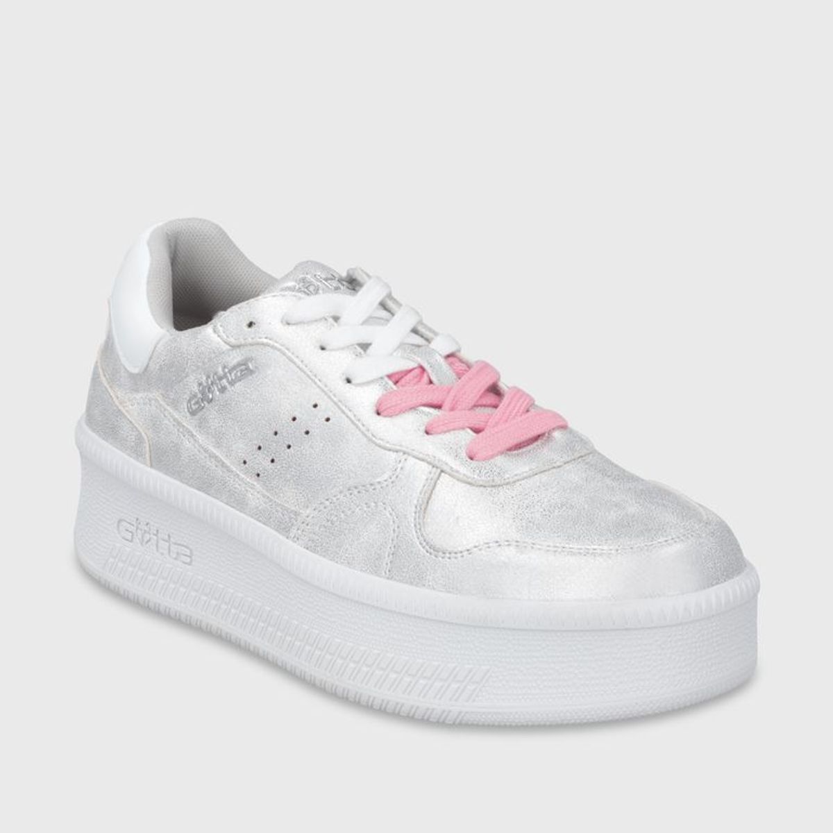 GOTTA - Zapatilla Plataforma Plateada Mujer 67313
