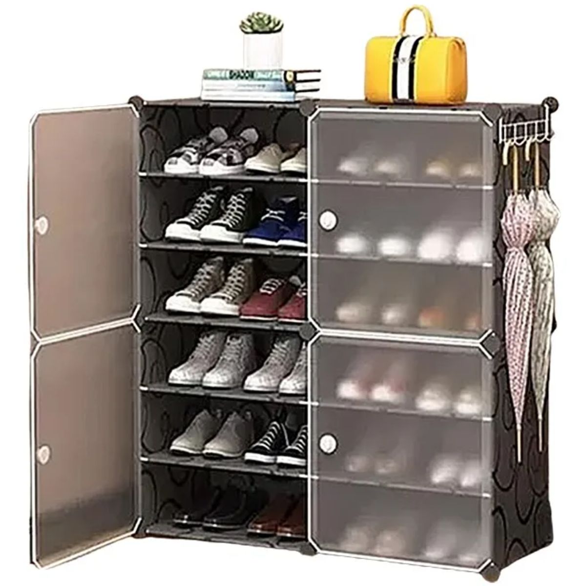 OKAY - Zapatero Organizador De Zapatos 2 Pisos Estrecho 8 Pares