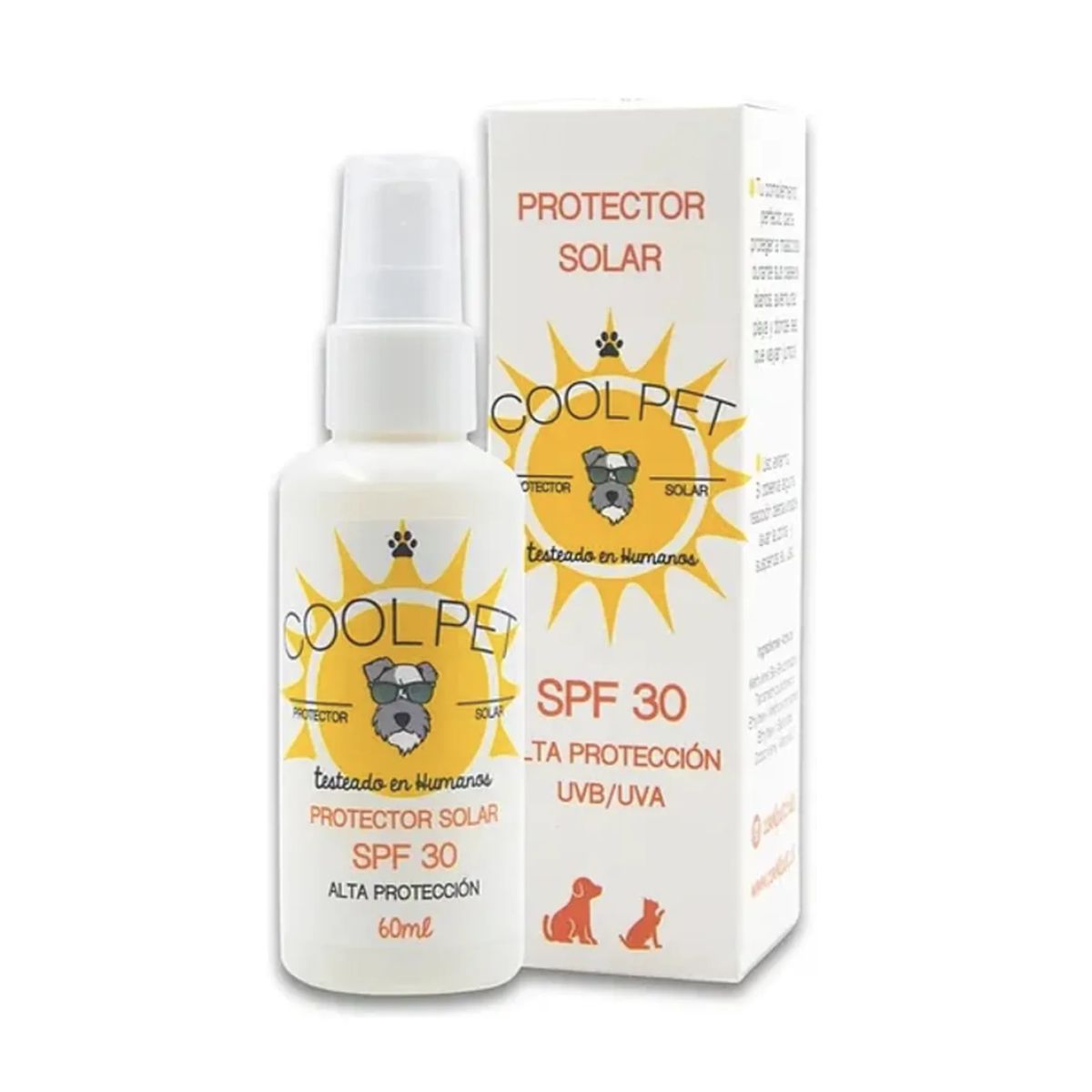 COOLPET - Cool Pet Protector Solar Para Mascotas Perros 60ml Spf 30