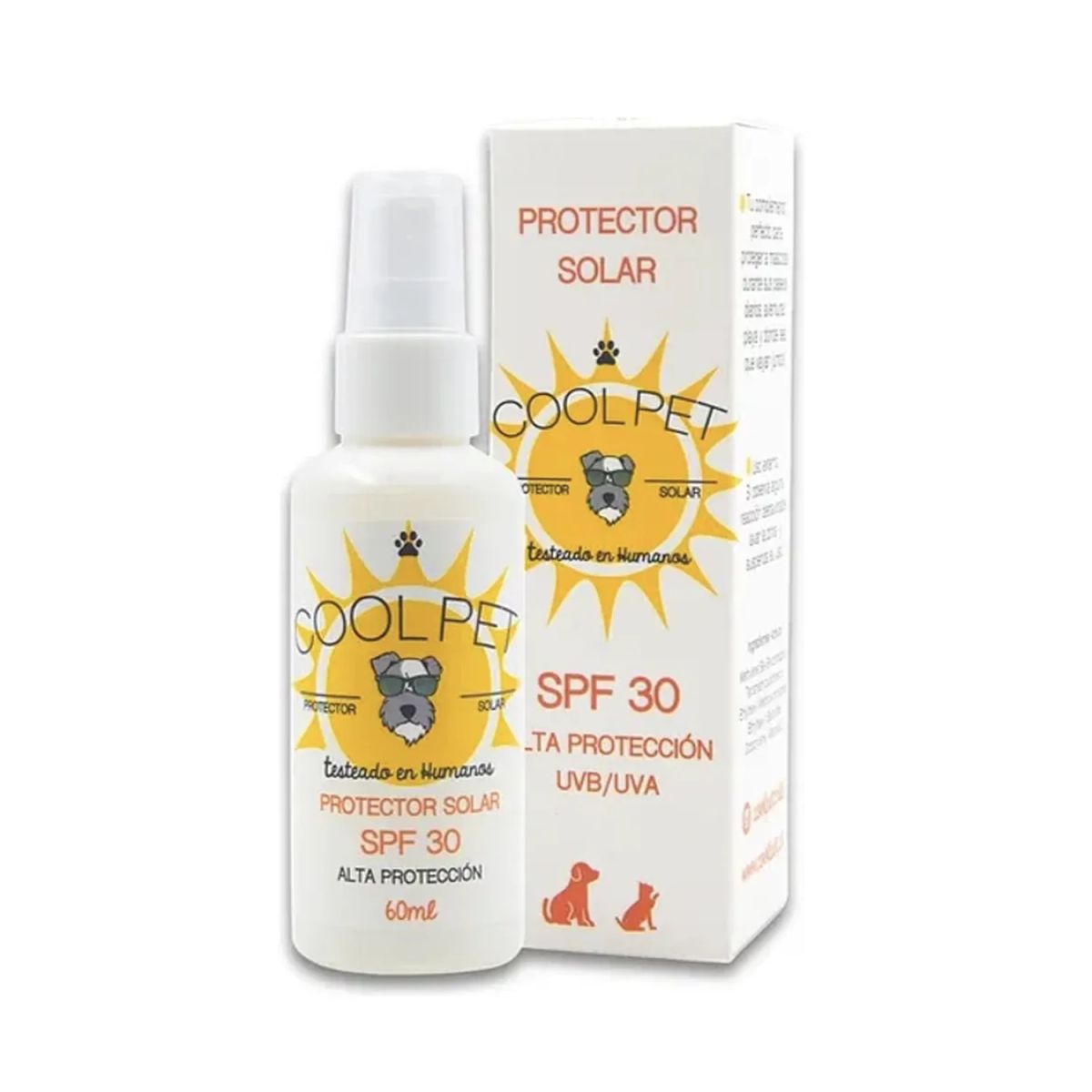 COOLPET - Cool Pet Protector Solar Para Mascotas Perros 60ml Spf 30