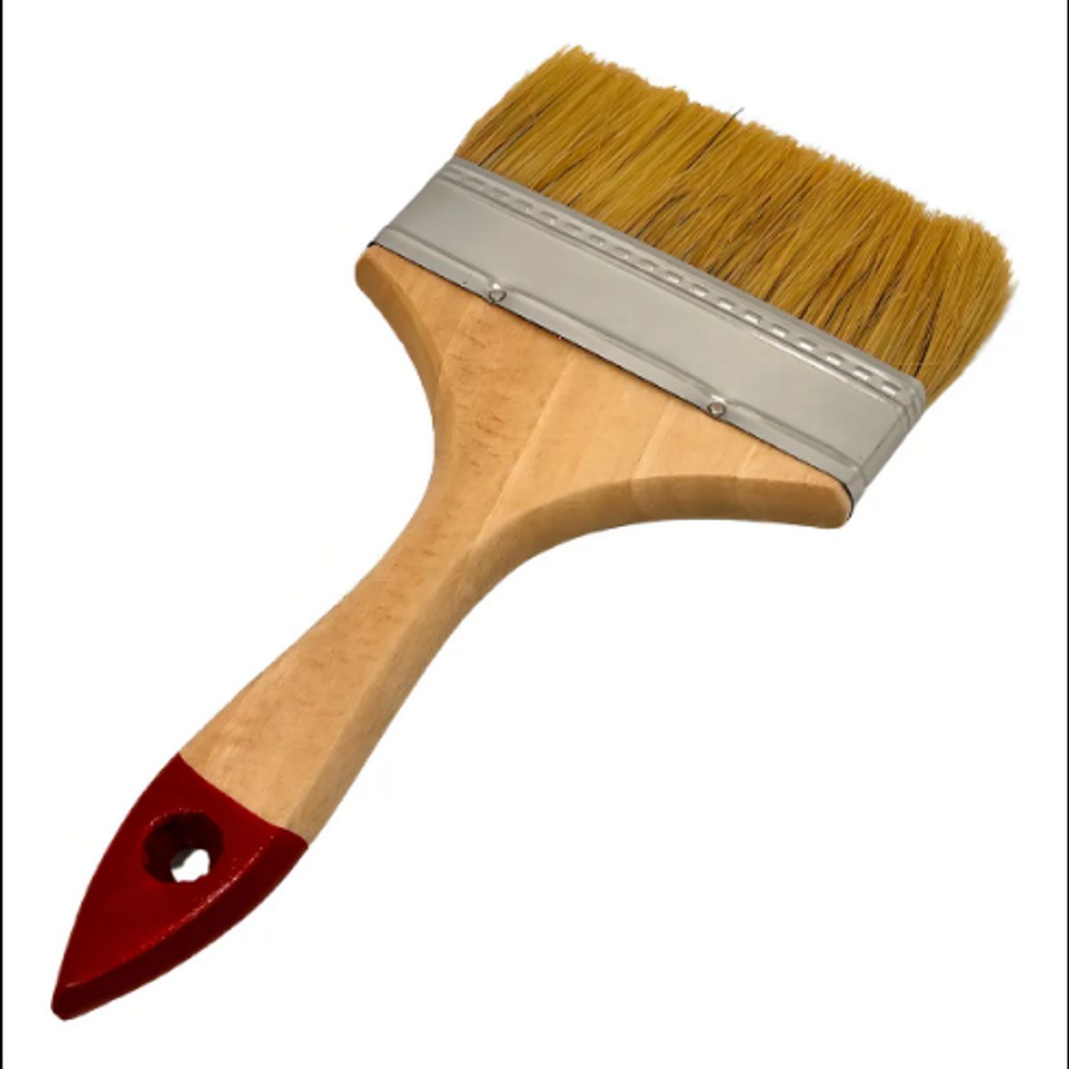 Brocha Para Pintar 5 Pulgadas 125mm Mango De Madera Cerdas Beige, marca GENERICO - Foto 2