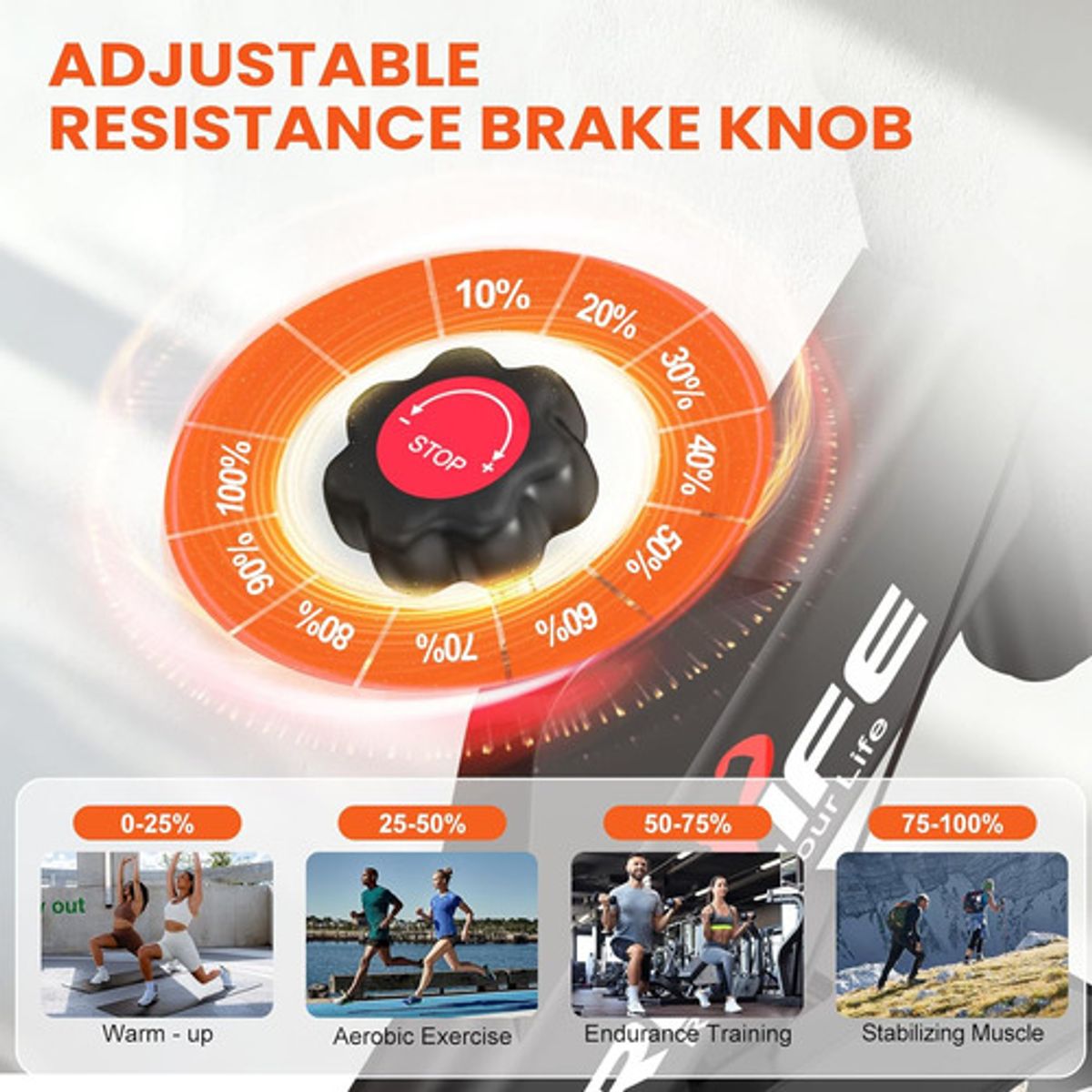 EVERSO - Bicicleta De Spinning Basic Estática Home Fitness Gym Negro