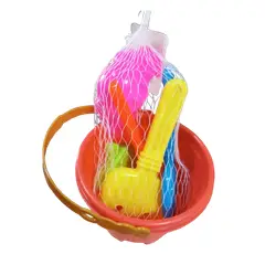 GENERICO - Set juguete baldes playa 6unds para niños Envia los colores surtidos