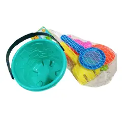 GENERICO - Set juguete baldes playa 6unds para niños Envia los colores surtidos