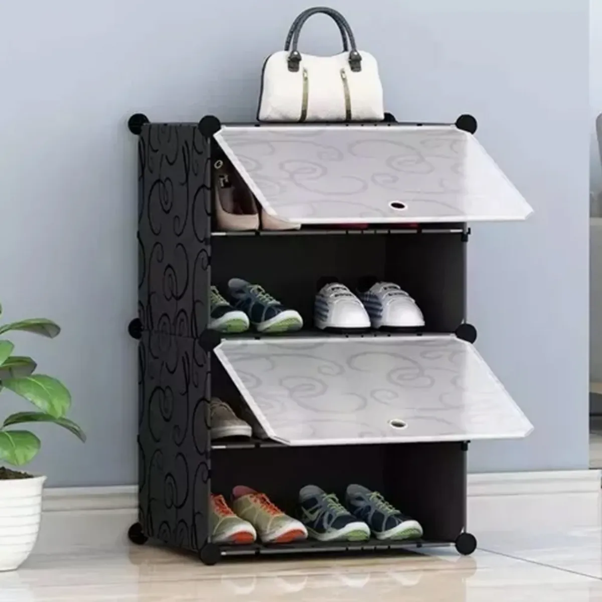 OKAY - Zapatero Organizador 4 Pisos Estante Zapatos Para 8 Pares