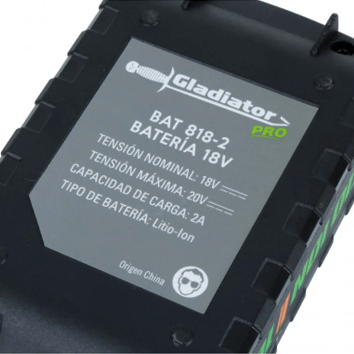 GLADIATOR - BATERIA GLADIATOR 2 AMPERES 18v  BAT 818-2