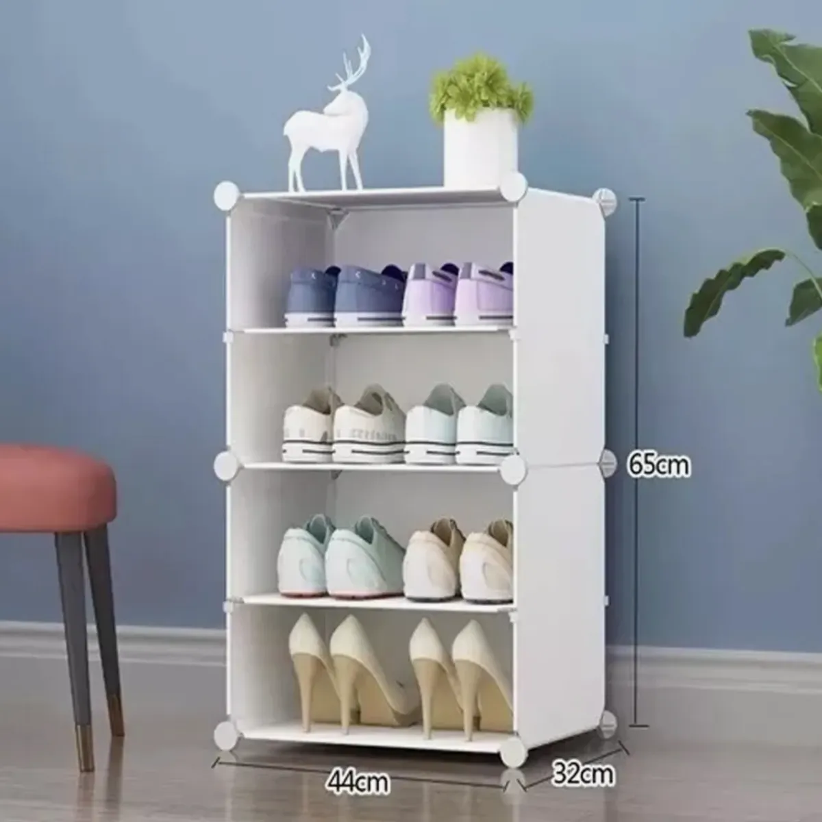 OKAY - Zapatero Organizador 4 Pisos Estante Zapatos Para 8 Pares