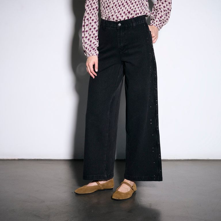 Pantalon Denim Oslo Solsticio Negro 34