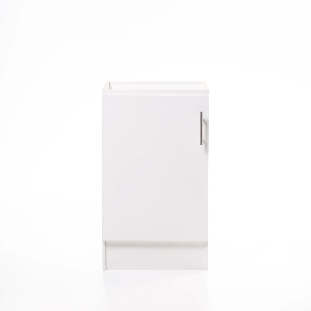 MOBELTEK - Mueble de cocina Base de Cocina de 1 Puerta 50 cm Blanca Izquierda