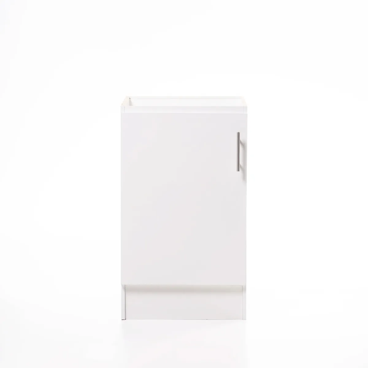 MOBELTEK - Mueble de cocina Base de Cocina de 1 Puerta 50 cm Blanca Izquierda