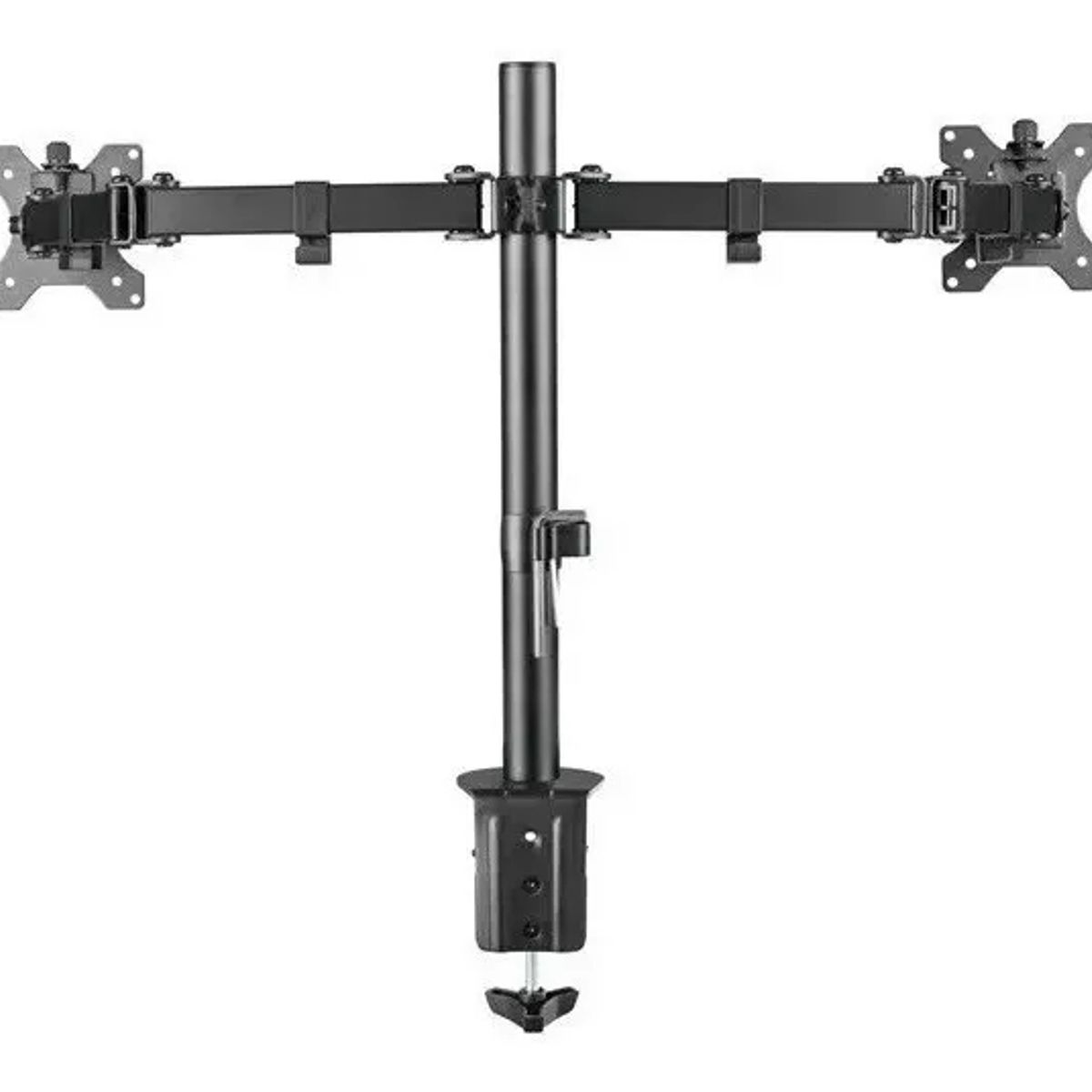 GENERICO - FIGOIMPORT Soporte Mesa Brazo Articulado Para 2 Monitores Negro Negro