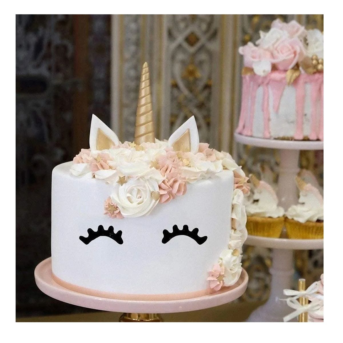 PASTELERIUSCL - Moldes Silicona Molde De Fondant Unicornio Molde De Orejas Fondant Unicornio Molde De Orejas Rosa