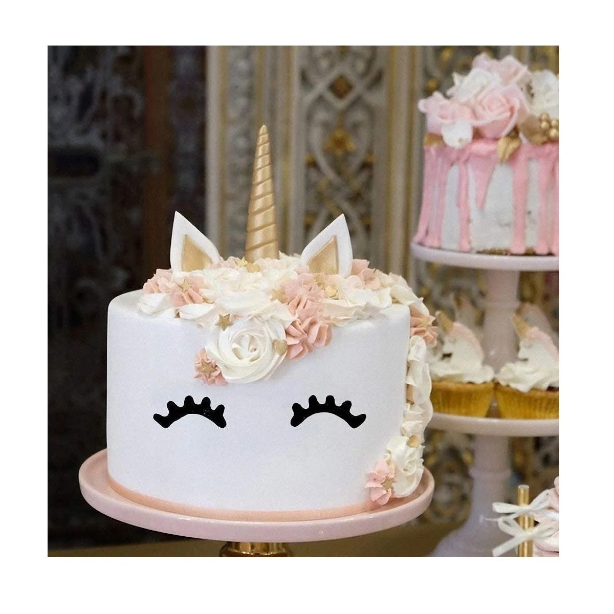 PASTELERIUSCL - Moldes Silicona Molde De Fondant Unicornio Molde De Orejas Fondant Unicornio Molde De Orejas Rosa