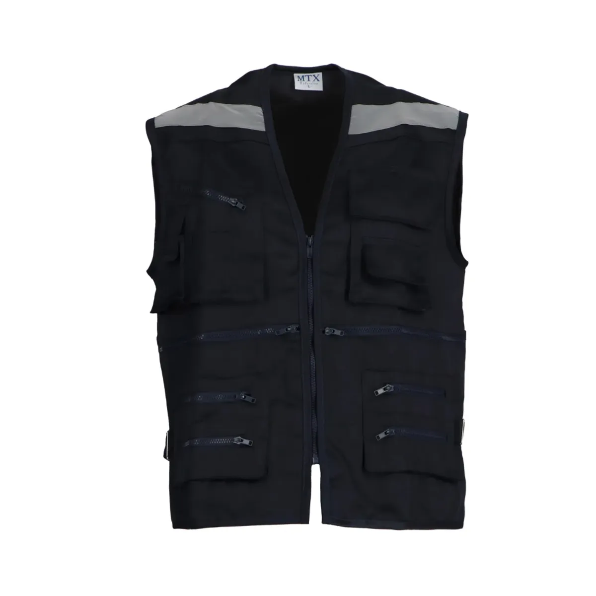 MARITEX - Chaleco Geólogo Poplin Negro