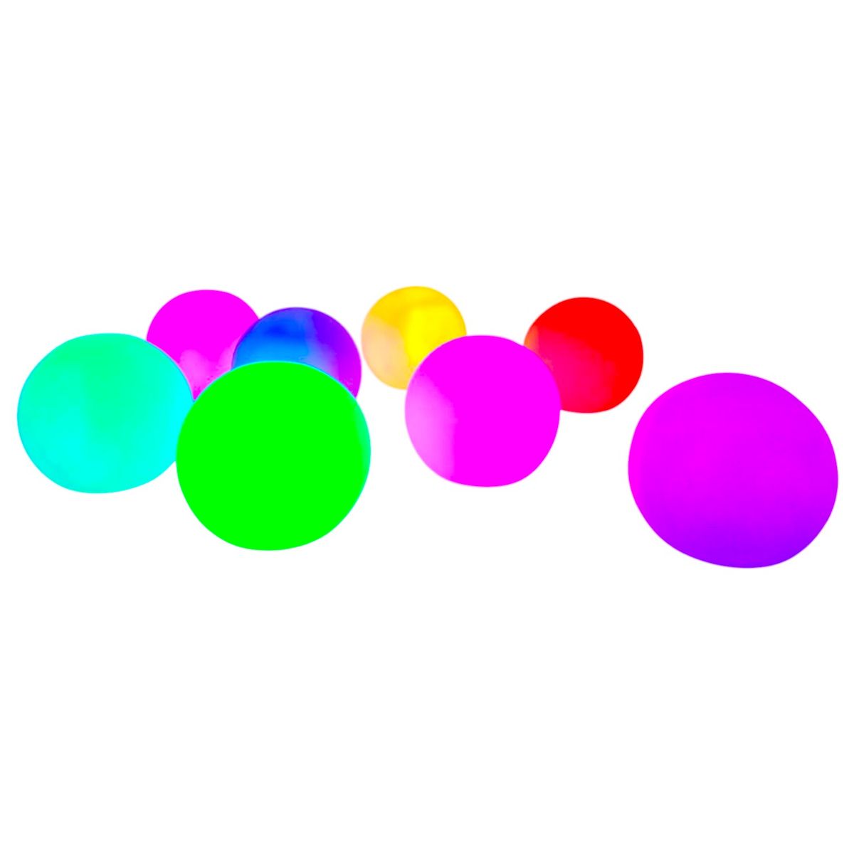 GENERICO - PELOTAS SENSORIALES CON LUZ 8 UNIDADES LAVABLES