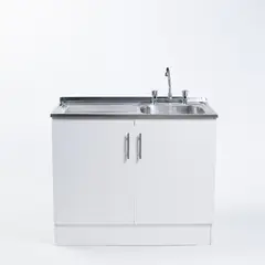 MOBELTEK - Mueble de Cocina Kit Lavaplatos 100cm Secador Izquierdo