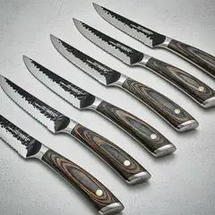 WAYU - Set 6 Cuchillos Hammer Cuchillos Cuchillos Acero