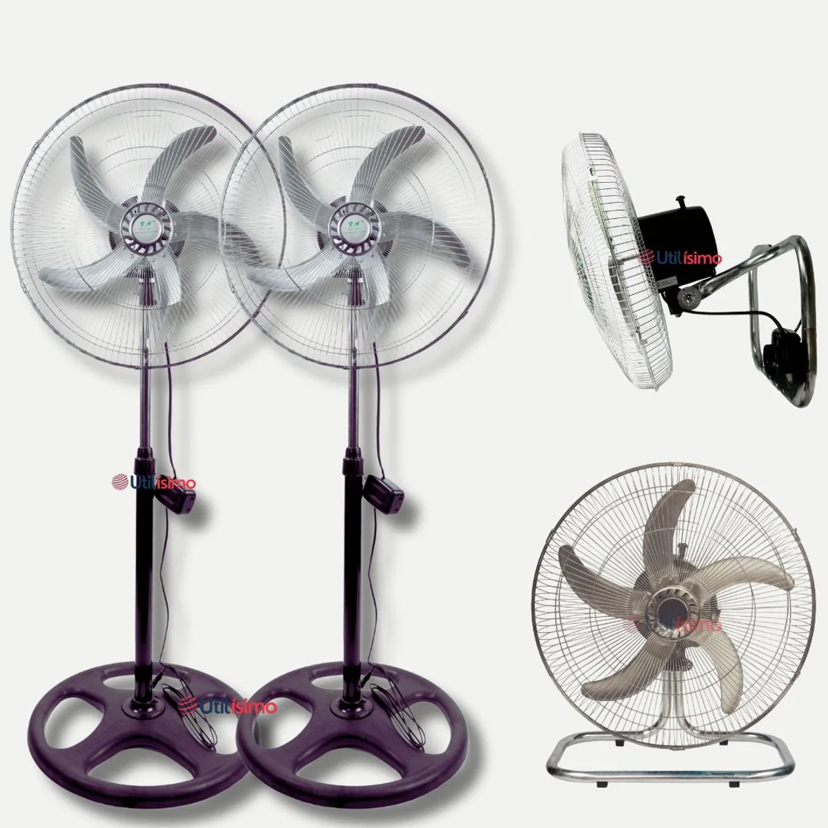 LINE - Pack 2 Ventiladores 3 En 1 Alta Potencia 18