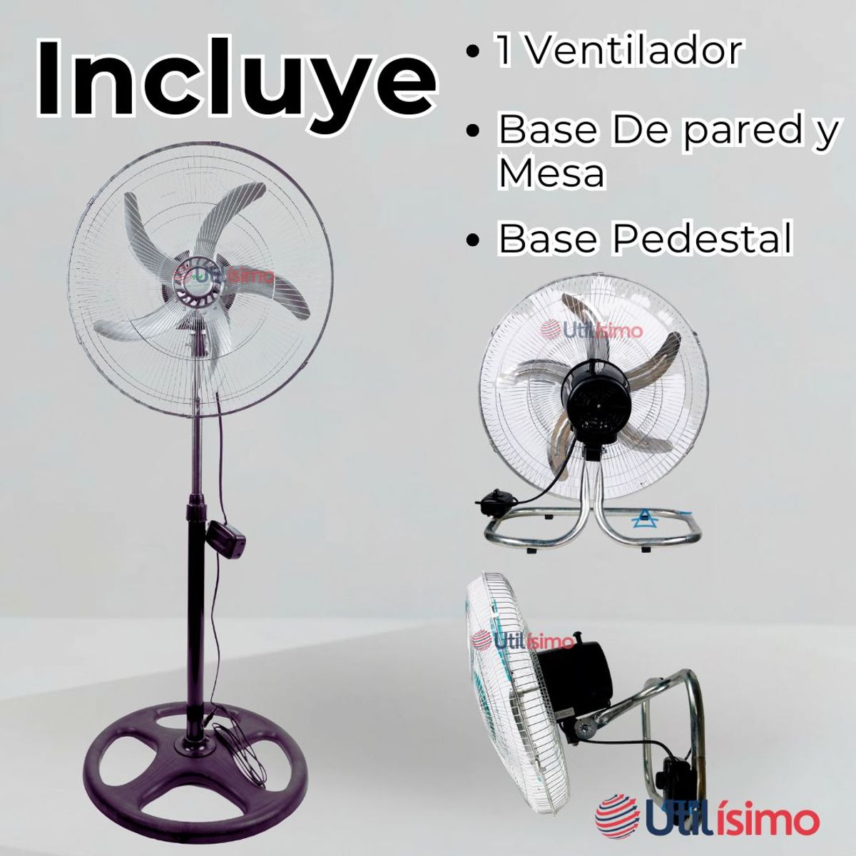 LINE - Ventilador 3 En 1 Alta Potencia 18" Hogar y Oficina