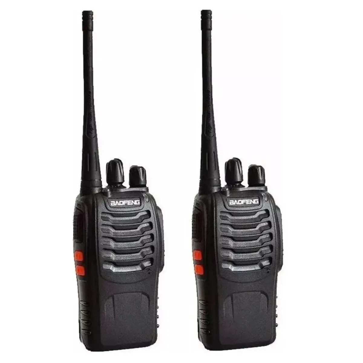GENERICO - Pack X2 Radio Transmisor Walkie Talkie Bf-888s Baofeng Recargable Ideal Camping Seguridad