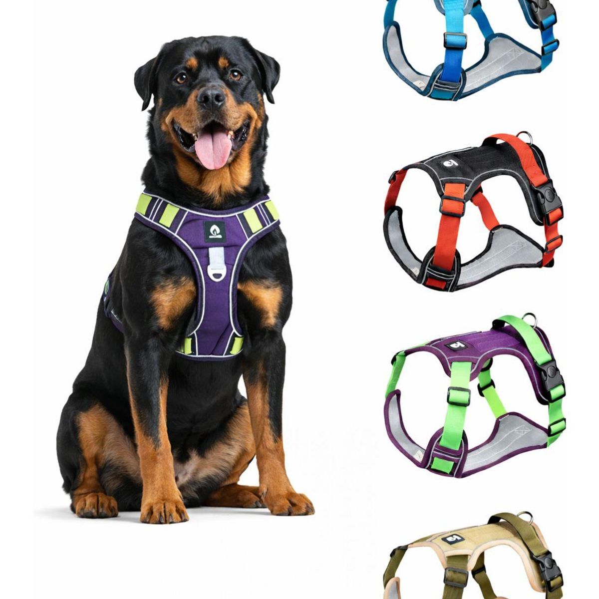 GENERICO - Arnés Reflectante Antitirones Antiasfixia Para Perro Talla XL - Azul