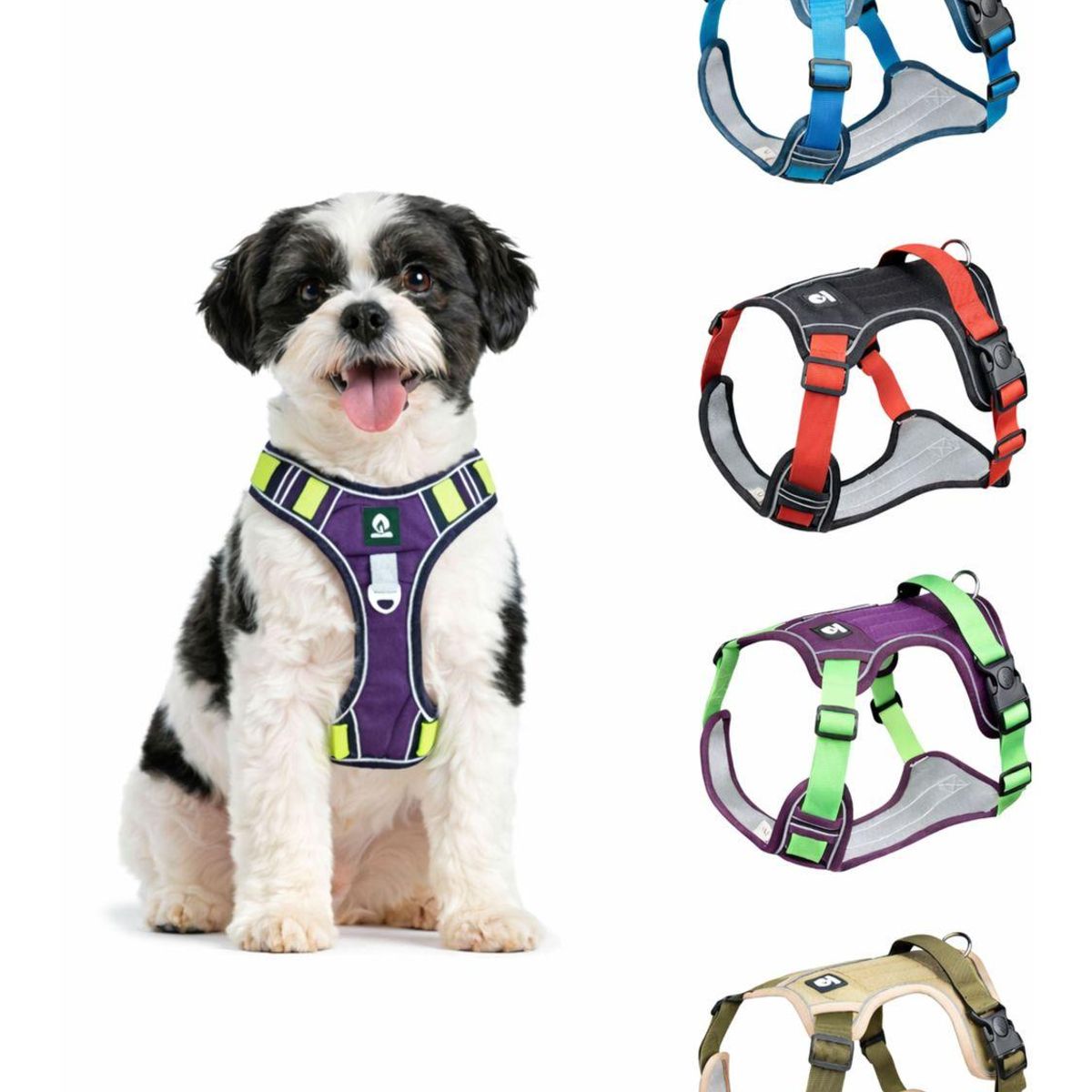 GENERICO - Arnés Reflectante Antitirones Antiasfixia Para Perro Talla S - Purpura