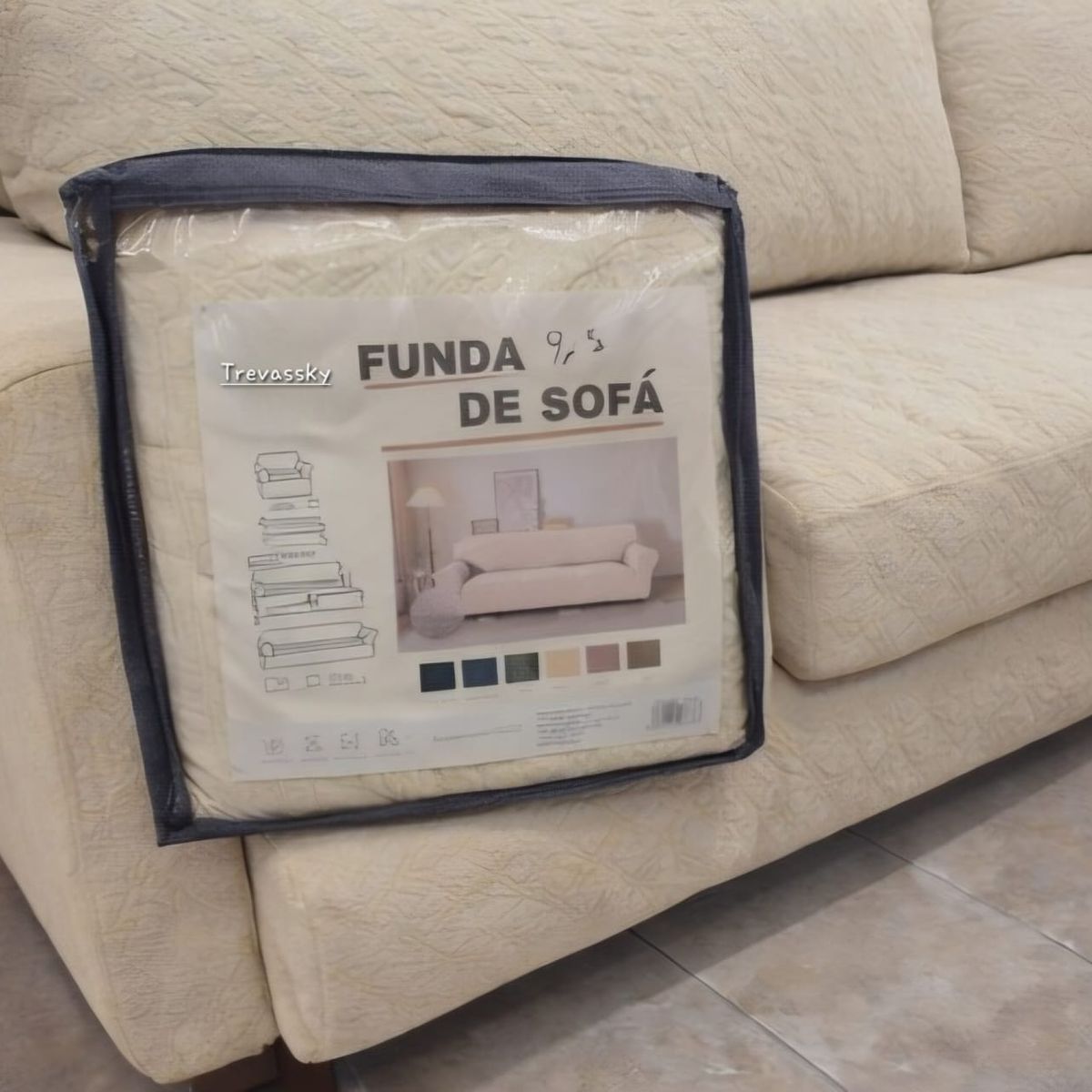 GENERICO - Funda Protectora para Sillon BEIGE 2-asiento