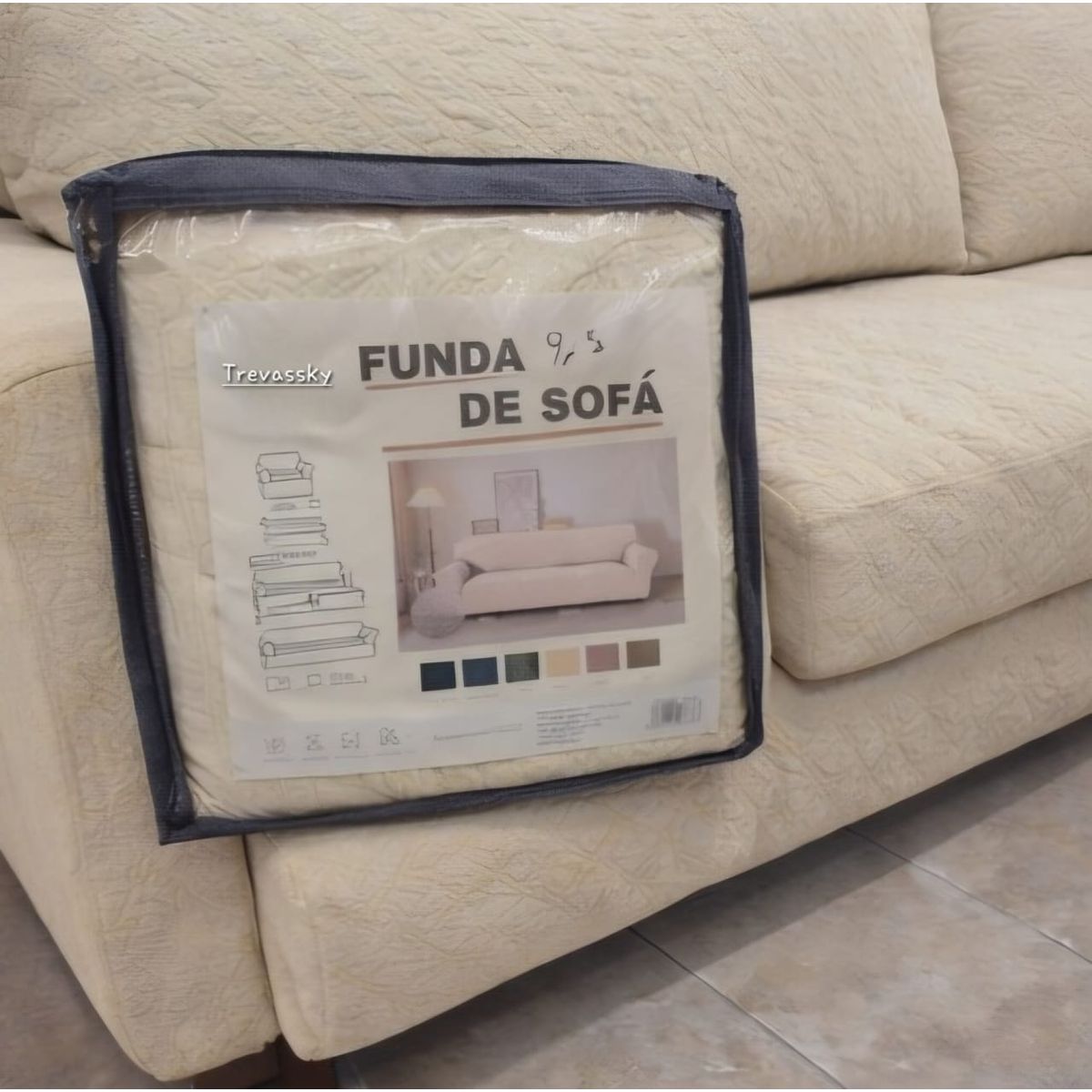 GENERICO - Funda Protectora para Sillon BEIGE 2-asiento