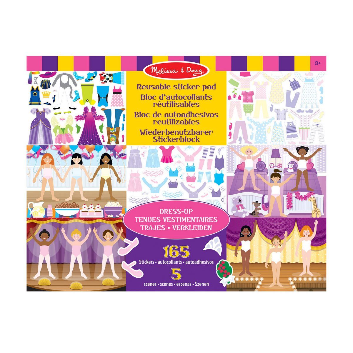 MELISSA & DOUG - Stickers reutilizables Melissa and Doug vestimenta creativa