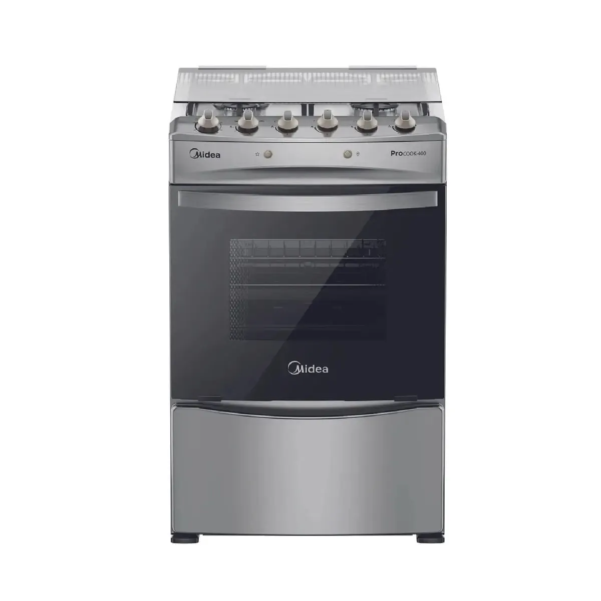 MIDEA - Cocina Midea Gas 4 quemadores MCG-4QPI24NS
