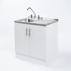 MOBELTEK - Mueble de Cocina Kit Lavaplatos 80cm Secador Derecho