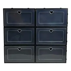 OKAY - Pack 6 Organizador De Zapatos Caja Organizadora Transparente