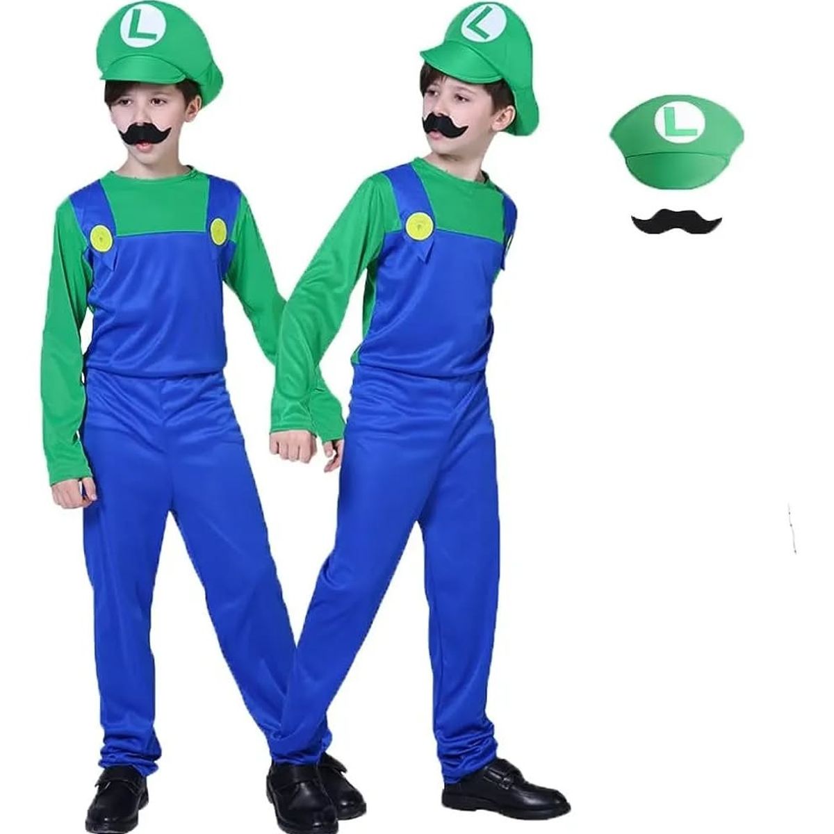 GENERICO - Disfraz de super Mario Bro 3unds solo talla L ( 130 a140cm )