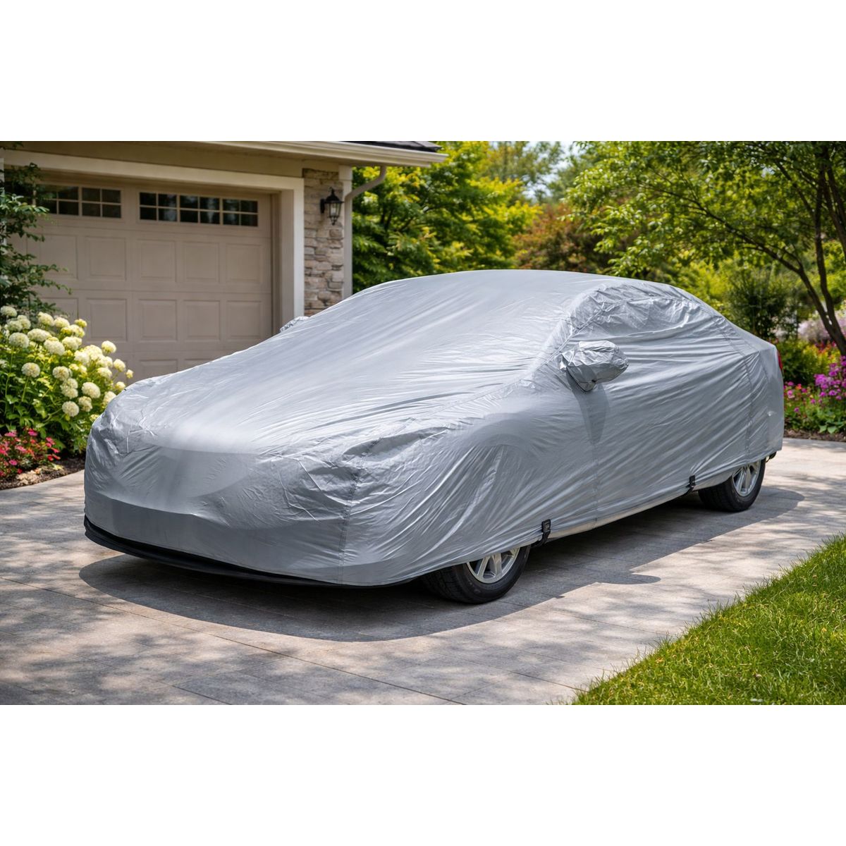 Carpa Funda Para Autos Impermeable Cubre Sol y Agua Talla L, marca GENERICO - Foto Principal