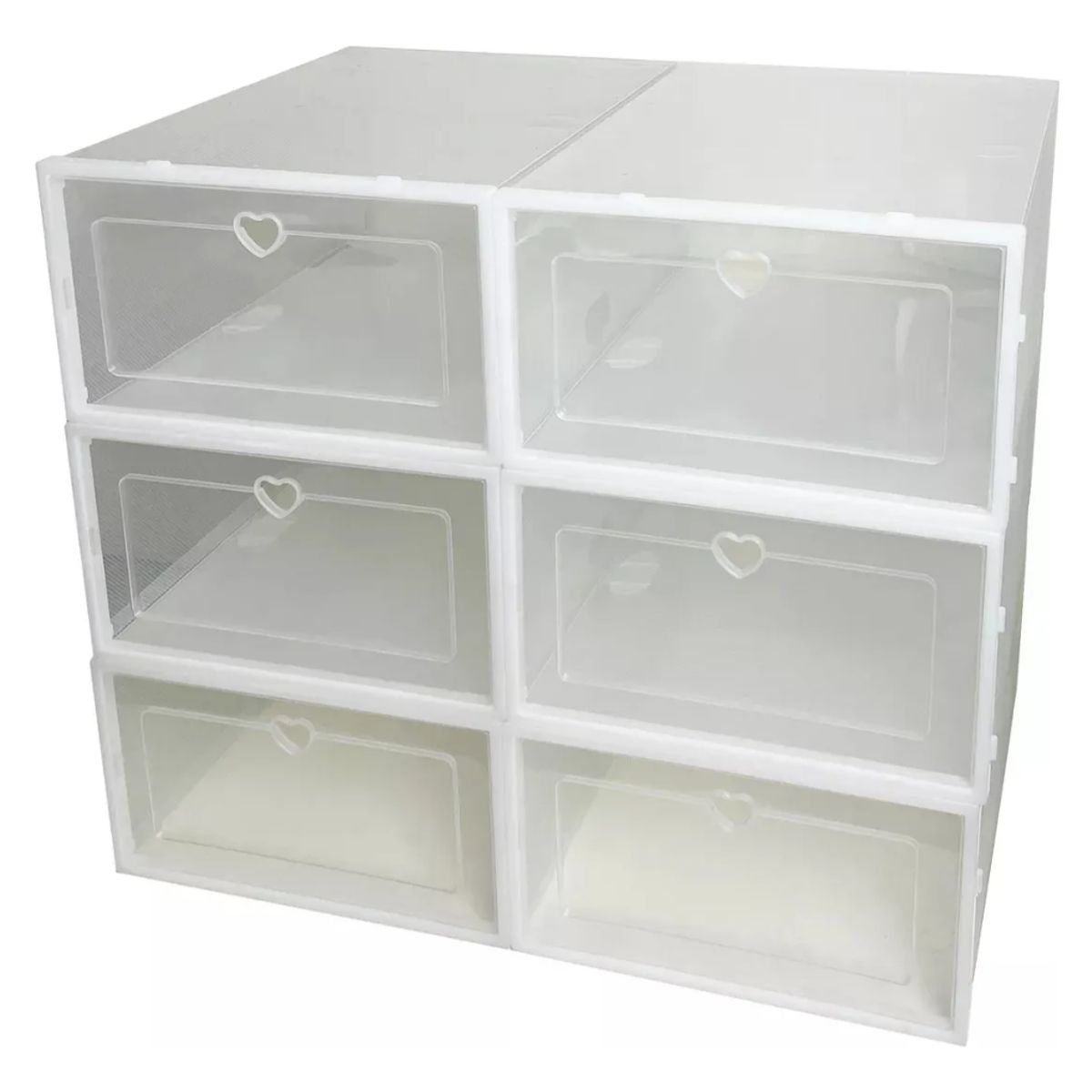 Pack 6 Organizador De Zapatos Caja Organizadora Transparente, marca OKAY - Foto Principal