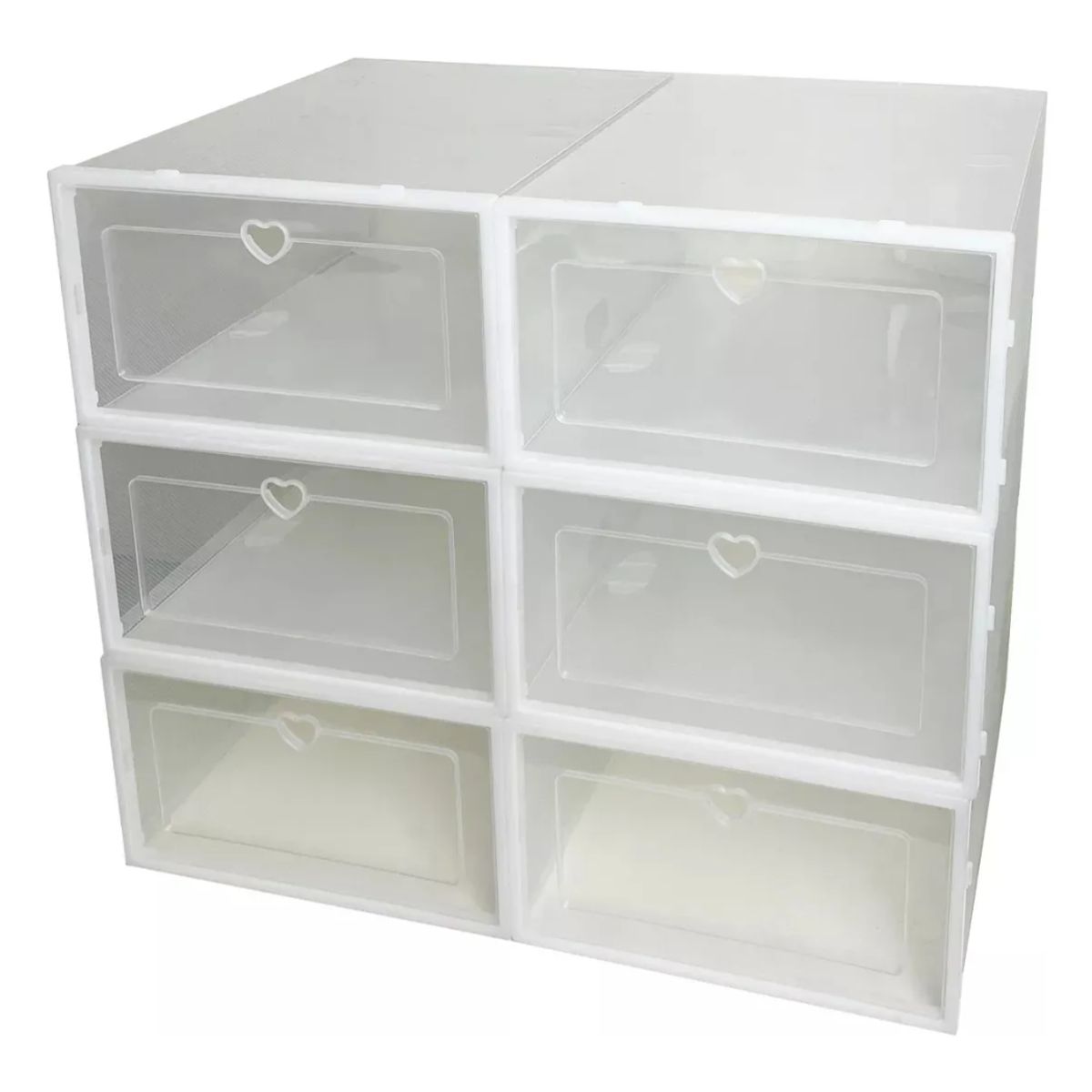 Pack 6 Organizador De Zapatos Caja Organizadora Transparente, marca OKAY - Foto Principal