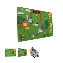 GENERICO - TABLERO DE FIELTRO CON FIGURAS DESMONTABLES