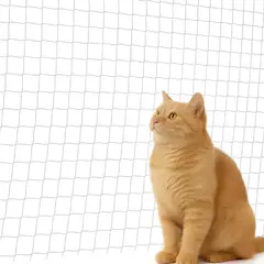 MUNDO MAGIA - Malla Resistente Balcón Mascotas Nailon Transparente 4x3 Mts